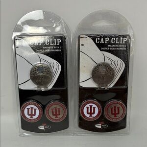 (2 Pack) Indiana University Golf Ball Marker Hat Clip